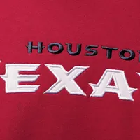 Sweat à capuche bleu marine/rouge Houston Texans Big & Tall pour homme