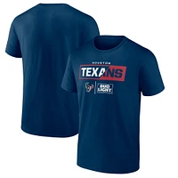 Men's Navy Houston Texans NFL x Bud Light T-Shirt