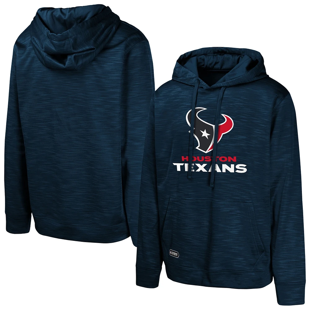 Men's Navy Houston Texans Streak Fleece Pullover Hoodie