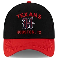 Men's New Era Black/Red Houston Texans 2025 NFL Draft 39THIRTY Flex Hat
