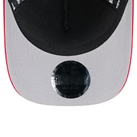 Men's New Era Black/Red Houston Texans 2025 NFL Draft 9FORTY A-Frame M-Crown Adjustable Hat