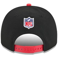 Men's New Era  Black/Red Houston Texans 2025 NFL Draft A-Frame 9FIFTY Snapback Hat