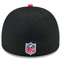 Casquette ajustée New Era 59FIFTY noire/rouge pour homme, modèle A-Frame, draft NFL 2025, Houston Texans