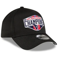 Men's New Era  Black Houston Texans 2024 AFC South Division Champions Locker Room A-Frame 9FORTY Adjustable Hat