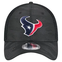 Casquette 39THIRTY Flex noire à motif camouflage actif Houston Texans de New Era pour homme