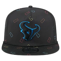 Men's New Era Black Houston Texans Gummy Golfer Snapback Hat