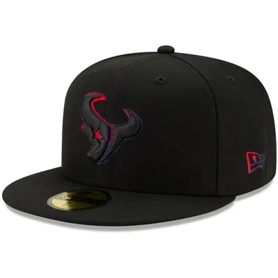 Tampa Bay Buccaneers New Era Logo Color Dim 59FIFTY Fitted Hat - Black