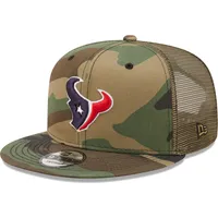 Lids Houston Texans New Era Trucker 9FIFTY Snapback Hat - Camo/Olive