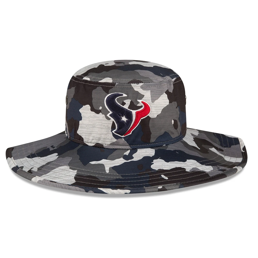 Men's New Era Camo Houston Texans 2022 NFL Training Camp - Official Panama Bucket Hat