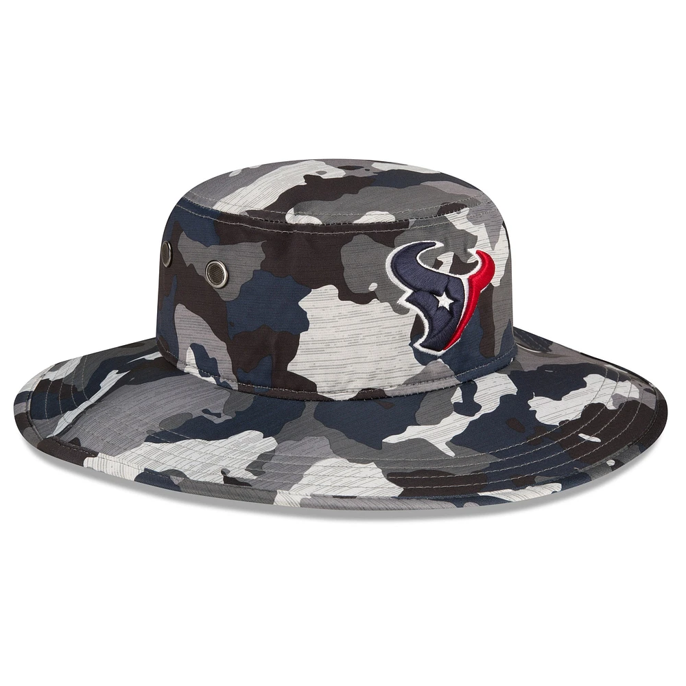 Men's New Era Camo Houston Texans 2022 NFL Training Camp - Official Panama Bucket Hat