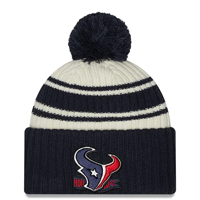 Men's Fanatics Branded Heather Gray New England Patriots Cuffed Knit Hat with Pom