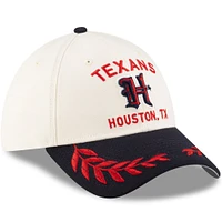 Men's New Era  Cream/Navy Houston Texans 2025 NFL Draft 39THIRTY Flex Hat