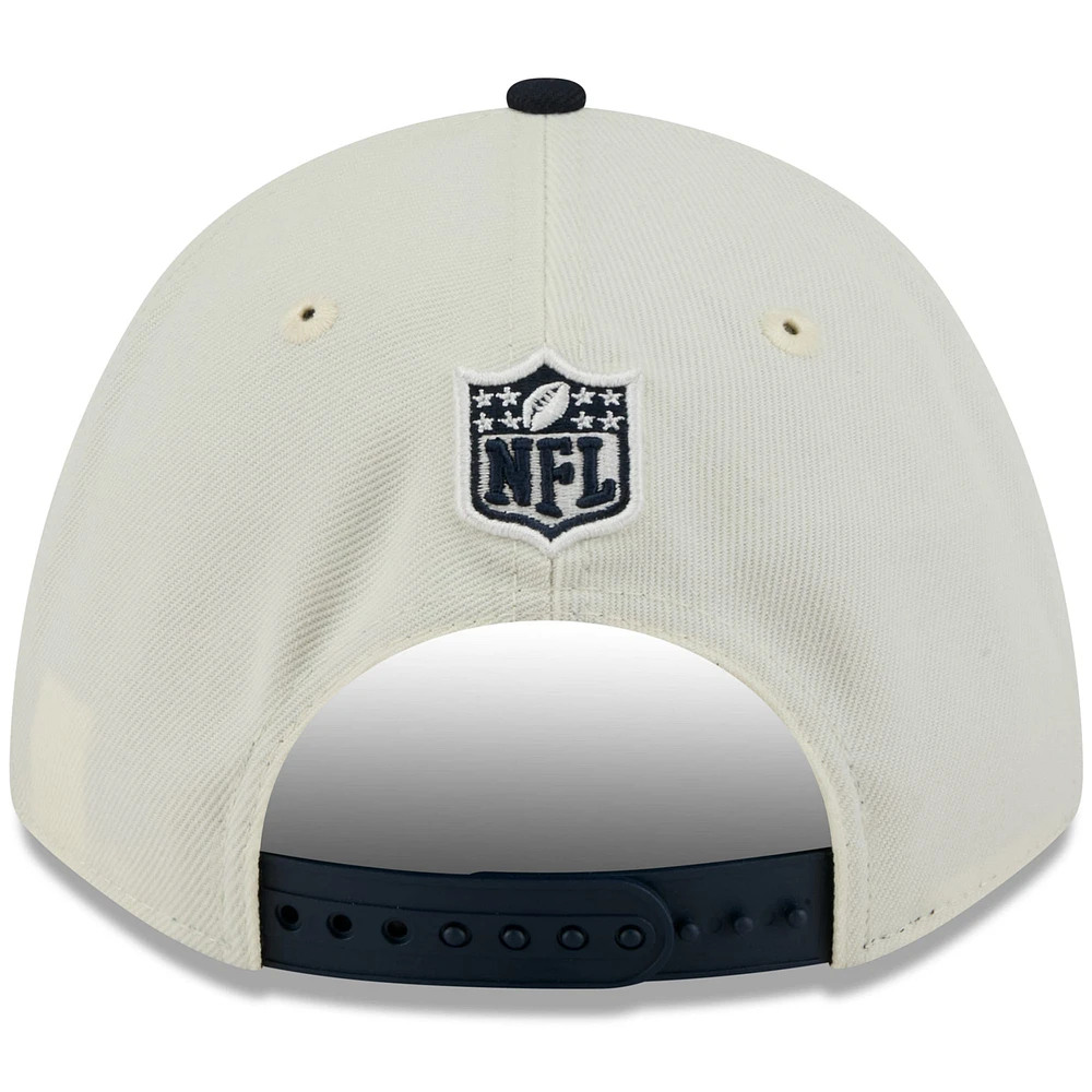 Casquette ajustable New Era 9FORTY A-Frame M-Crown pour homme, crème/bleu marine, Houston Texans, draft NFL 2025