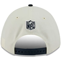 Casquette ajustable New Era 9FORTY A-Frame M-Crown pour homme, crème/bleu marine, Houston Texans, draft NFL 2025