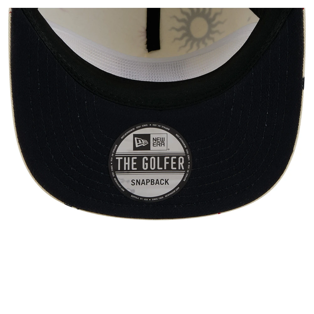 Men's New Era Cream Houston Texans Celestial Golfer Adjustable Hat