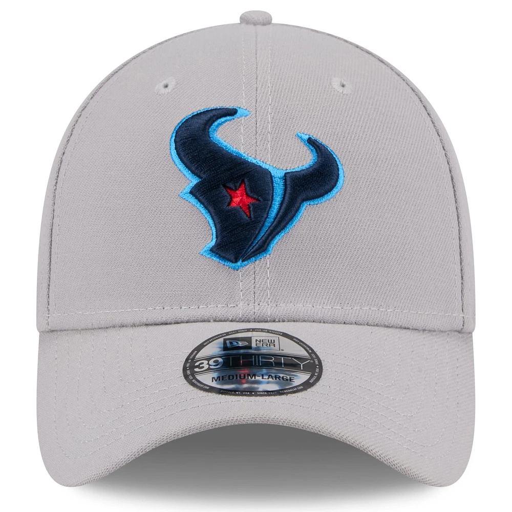 Men's New Era Gray Houston Texans Standard 39THIRTY Flex Hat