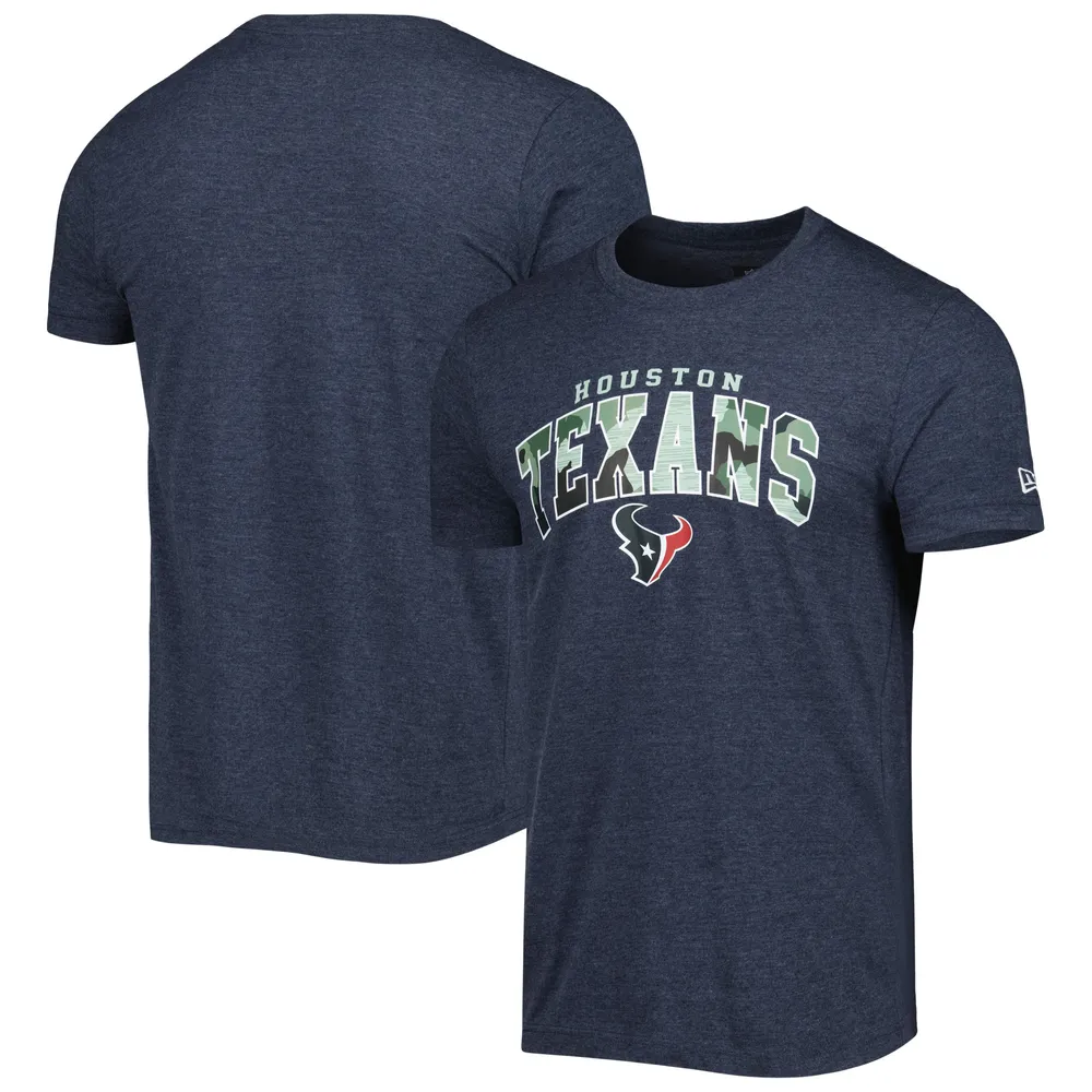 T-shirt pour homme New Era bleu marine chiné Houston Texans Training Collection