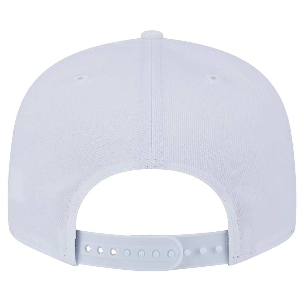 Men's New Era Houston Texans Main White on White 9FIFTY Snapback Hat