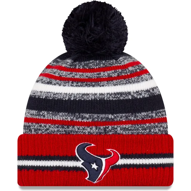 Youth New Era Black Houston Texans Team Logo Core Classic Cuffed Knit Hat