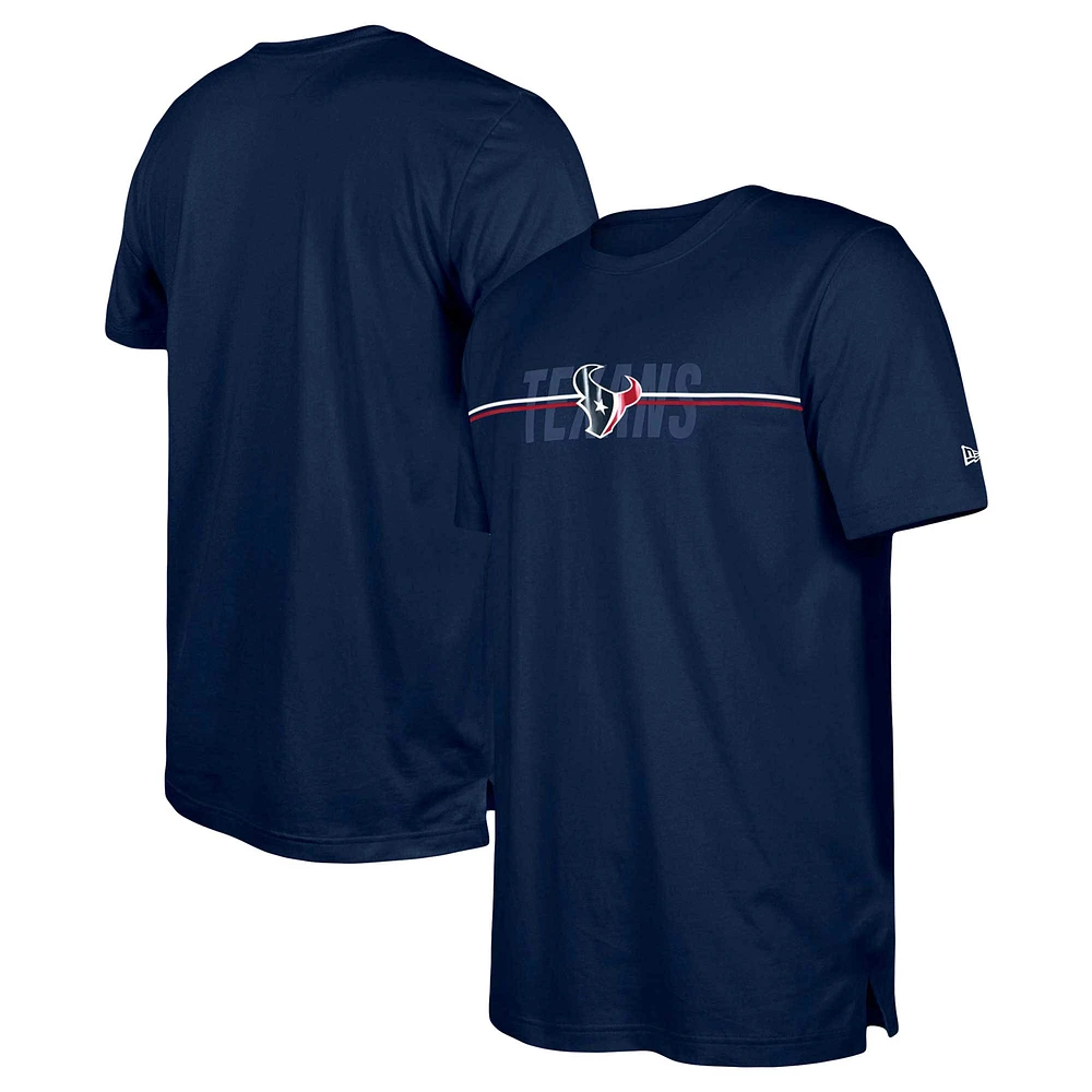 T-shirt pour homme New Era bleu marine Houston Texans 2023 NFL Training Camp