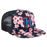 Men's New Era Navy Houston Texans Adventure Pattern Golfer Snapback Hat