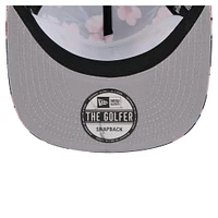 Men's New Era Navy Houston Texans Adventure Pattern Golfer Snapback Hat