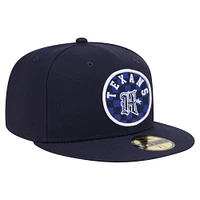 Men's New Era Navy Houston Texans Checkered 59FIFTY Fitted Hat