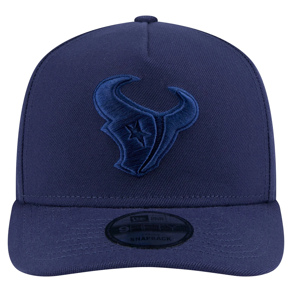 Men's New Era Navy Houston Texans Color Pack 9FIFTY Snapback Hat