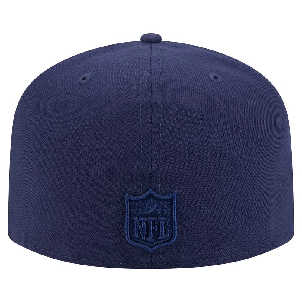 Men's New Era Navy Houston Texans Color Pack A-Frame 59FIFTY Fitted Hat