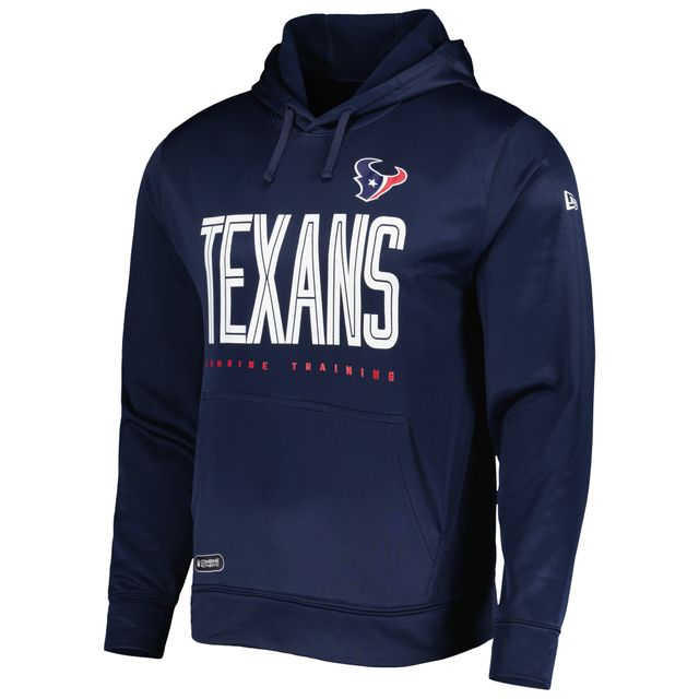 Sweat à capuche Houston Texans Combine Authentic Huddle Up New Era pour homme bleu marine