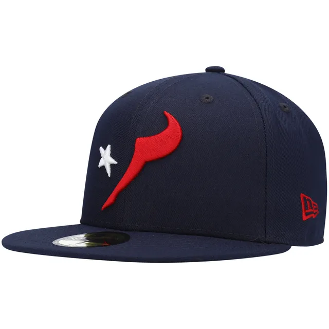 Men's Houston Texans New Era White on White Low Profile 59FIFTY Fitted Hat