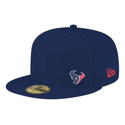 Casquette ajustée Flawless 59FIFTY pour homme New Era bleu marine des Houston Texans