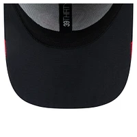 Men's New Era  Navy Houston Texans Game Day Linear 39THIRTY Flex Hat