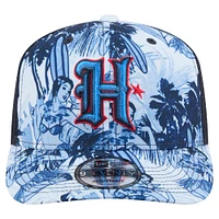 Men's New Era  Navy Houston Texans Hula Trucker 9SEVENTY Adjustable Hat