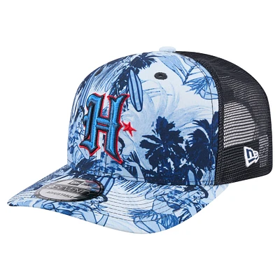 Men's New Era  Navy Houston Texans Hula Trucker 9SEVENTY Adjustable Hat