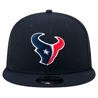 Men's New Era Navy Houston Texans  Main Trucker 9FIFTY Snapback Hat