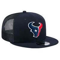 Men's New Era Navy Houston Texans  Main Trucker 9FIFTY Snapback Hat