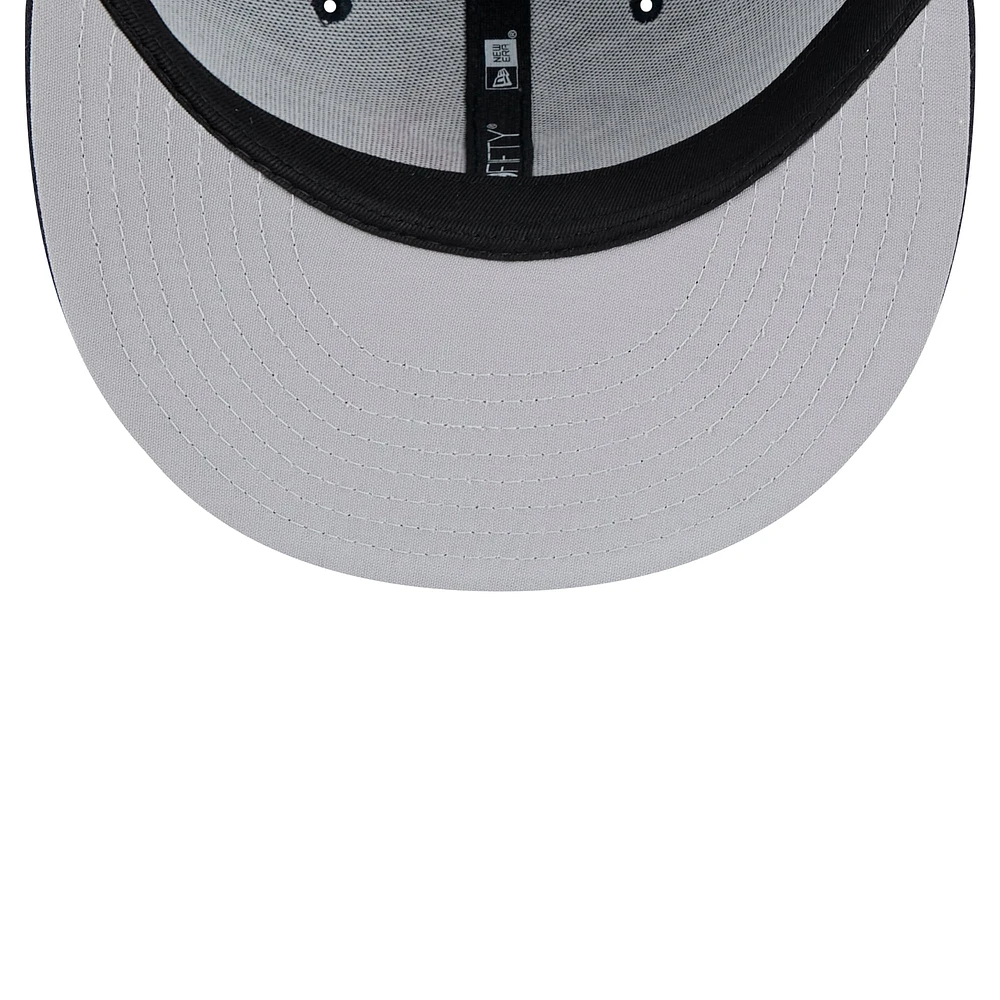 Men's New Era Navy Houston Texans  Main Trucker 9FIFTY Snapback Hat