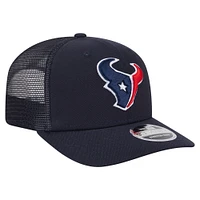 Casquette New Era bleu marine Houston Texans Main Trucker 9SEVENTY extensible à boutons-pression pour homme