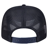 Casquette New Era bleu marine Houston Texans Main Trucker 9SEVENTY extensible à boutons-pression pour homme