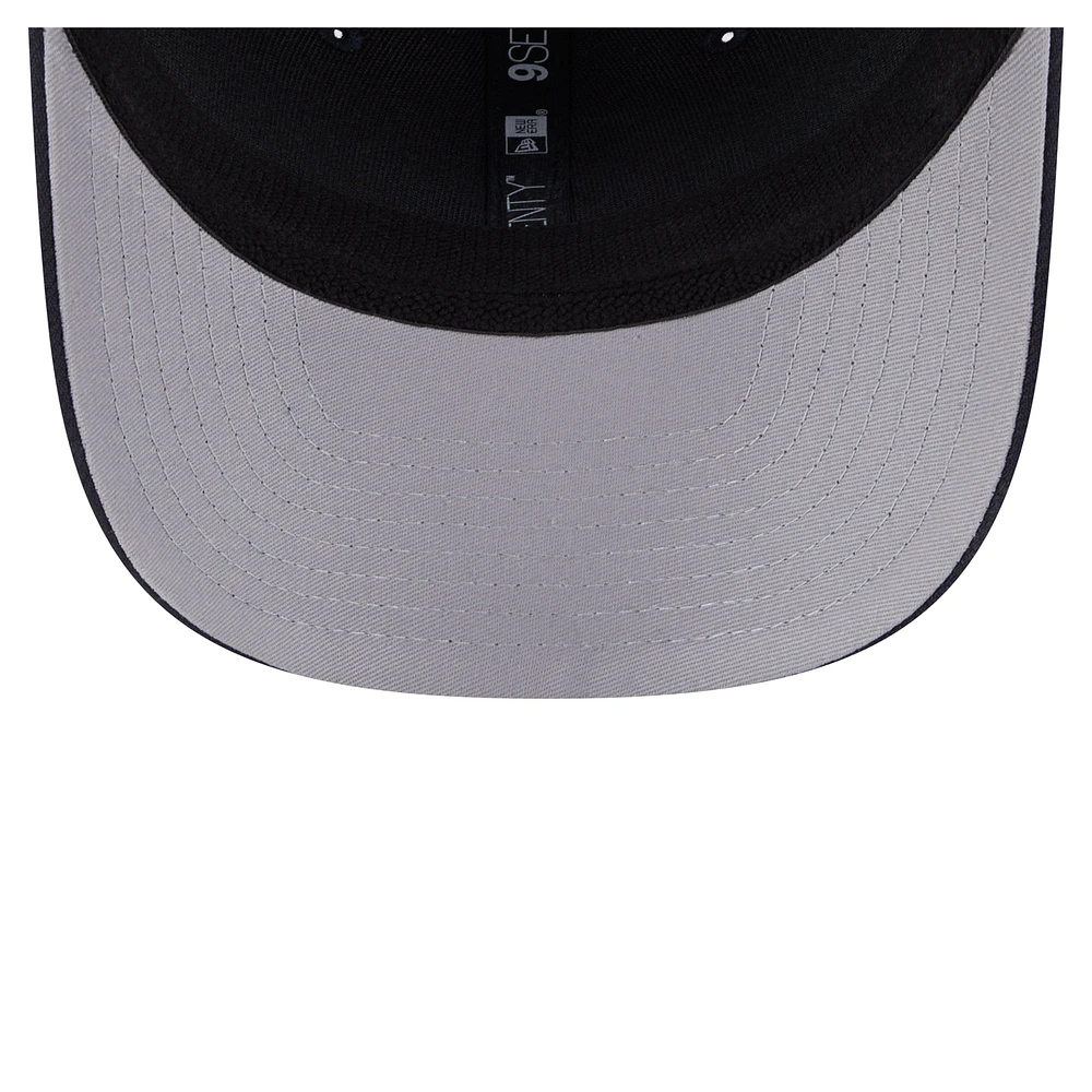 Casquette New Era bleu marine Houston Texans Main Trucker 9SEVENTY extensible à boutons-pression pour homme