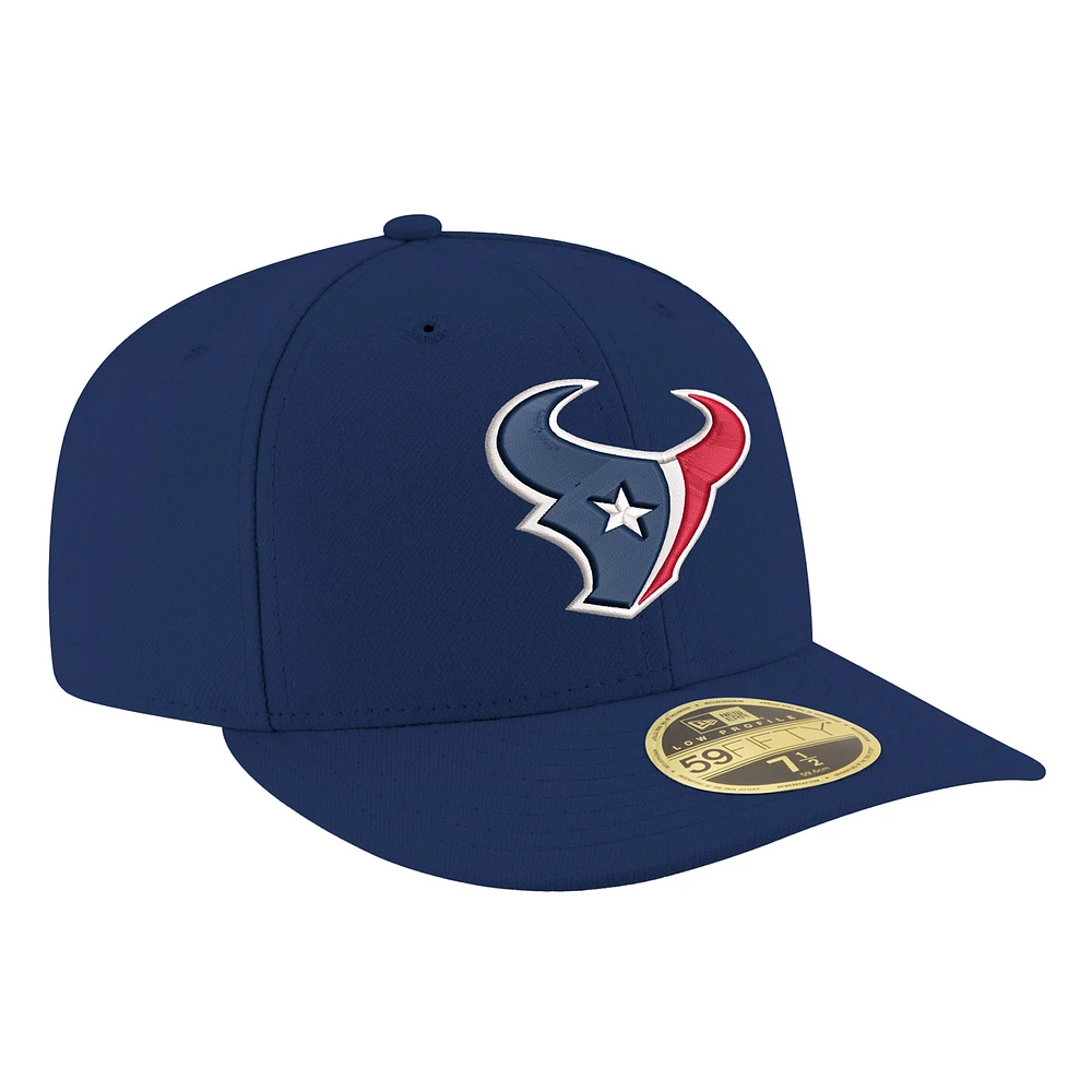 Casquette ajustée à profil bas 59FIFTY Houston Texans Omaha pour homme New Era bleu marine