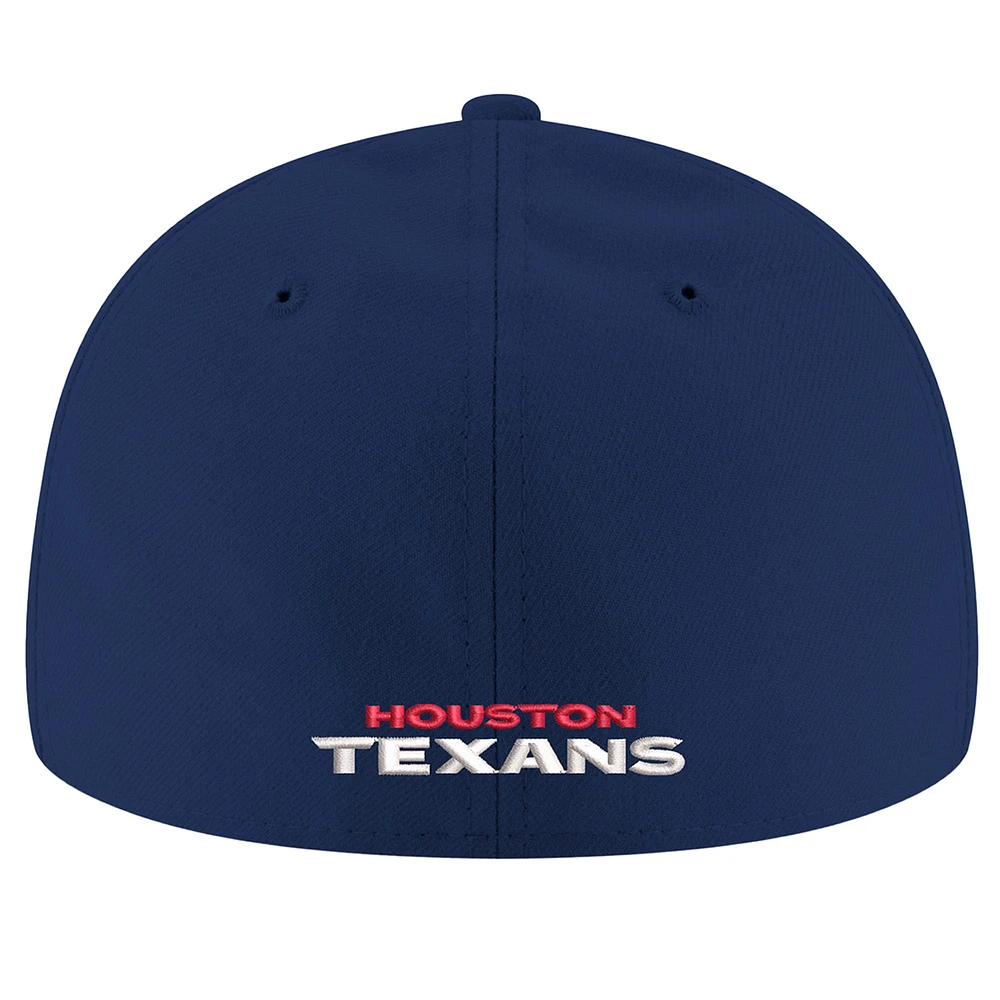 Casquette ajustée à profil bas 59FIFTY Houston Texans Omaha pour homme New Era bleu marine