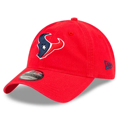 Casquette réglable rouge Houston Texans Core Classic 9TWENTY New Era pour hommes