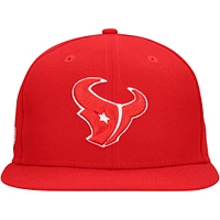 Men's New Era Red Houston Texans Main Patch 59FIFTY Fitted Hat