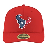 Men's New Era  Red Houston Texans Omaha Low Profile 59FIFTY Fitted Hat