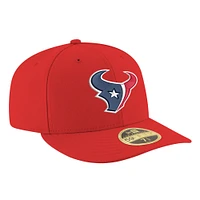 Men's New Era  Red Houston Texans Omaha Low Profile 59FIFTY Fitted Hat