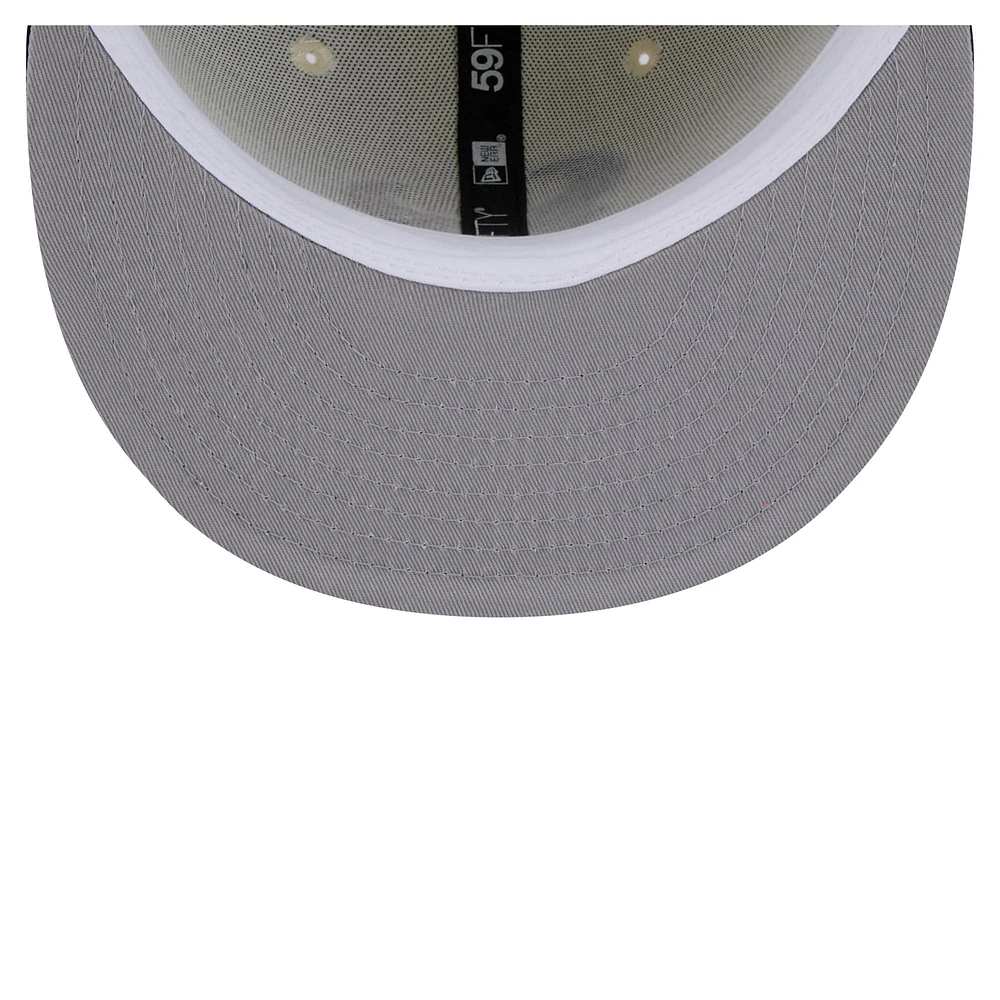 Men's New Era  White/Navy Houston Texans Main 59FIFTY Fitted Hat