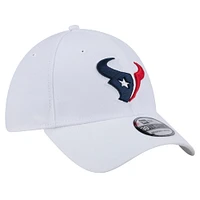 Casquette New Era blanche Houston Texans Main 39THIRTY Flex pour homme