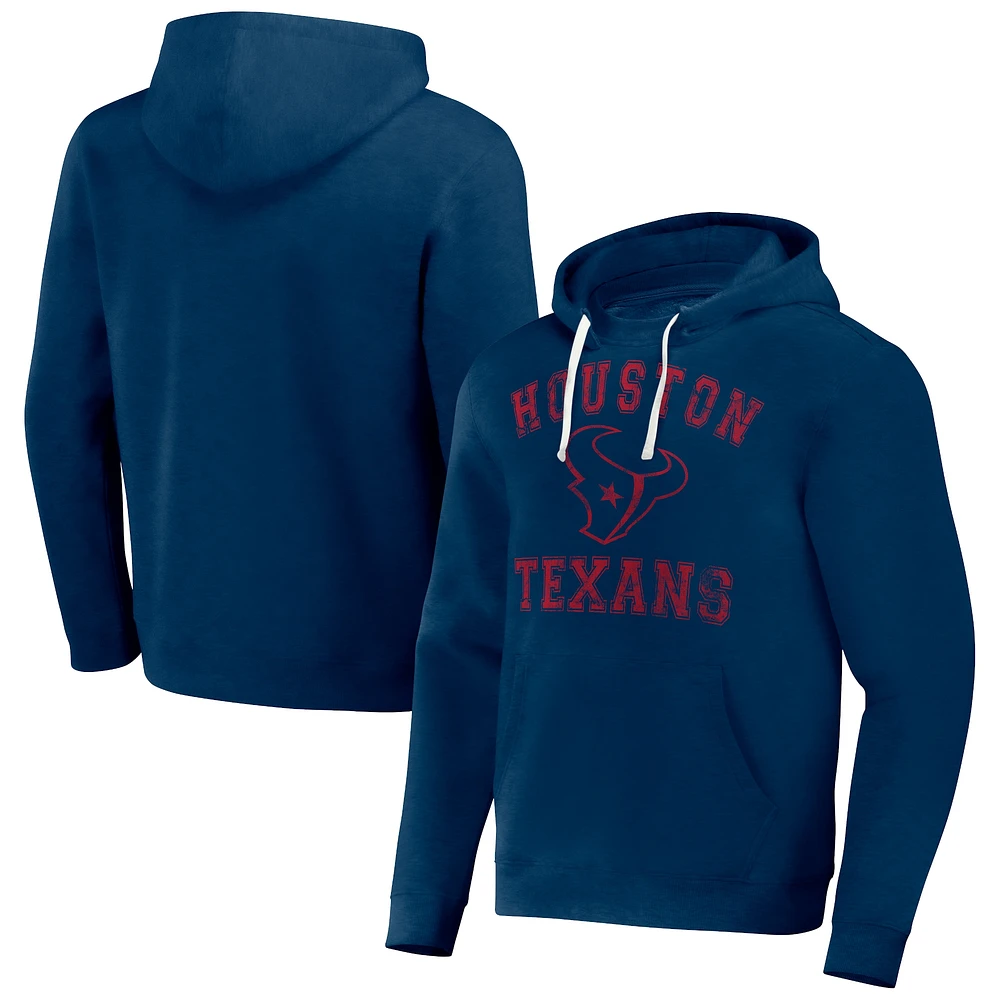 Men's NFL x Darius Rucker Collection by Fanatics Navy Houston Texans Coaches Pullover Hoodie